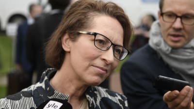 Kristdemokraternas ordförande Sari Essayah på Gullranda den 12 juni 2017.