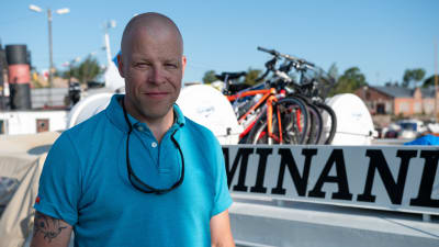 Peter Wollsten i Hangö hamn
