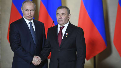Rysslands president Vladimir Putin och oligarken Arkadij Rotenberg