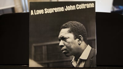 Skivpärmen på John Coltranes album A Love Supreme.