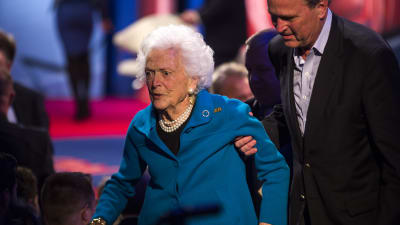Den 92-åriga Barbara Bush vill vårdas hemma och inte på sjukhus