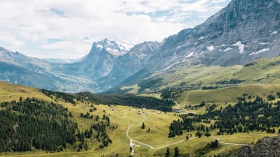 Alplandskap i Schweiz