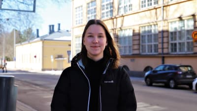 Nicolina Nordman, orförande för Åbo Akademis Studentkår.