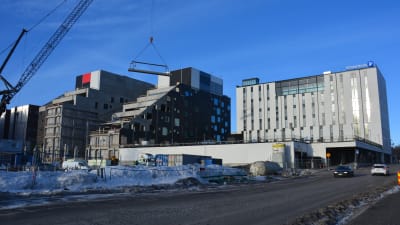 Åbo yrkeshögskolas nybygge pågår.