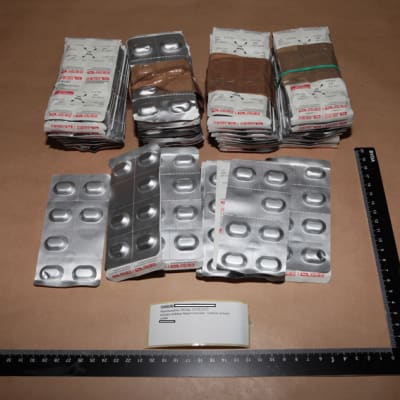 Poliisin takavarikoimia Subutex-tabletteja