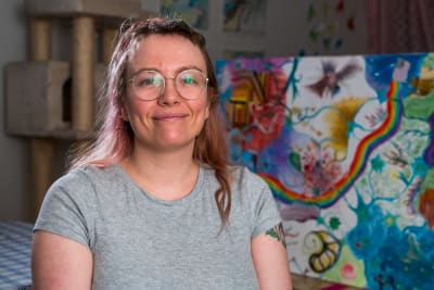 Henkilökuvassa Mathilda Nordman.