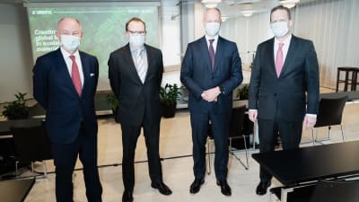 Konecranesin ja Cargotecin fuusio Finlandiatalossa, info.