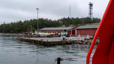 Hamnen vid Emsalö lotsstation