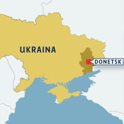 Donetsk i östra Ukraina