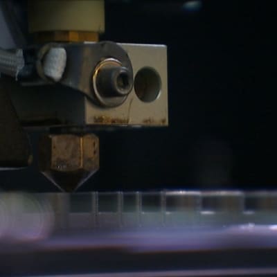 3D-printer på Technobotnia i Vasa.