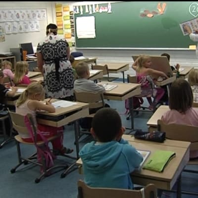 En skolklass.