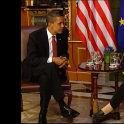 Obama och Merkel i möte