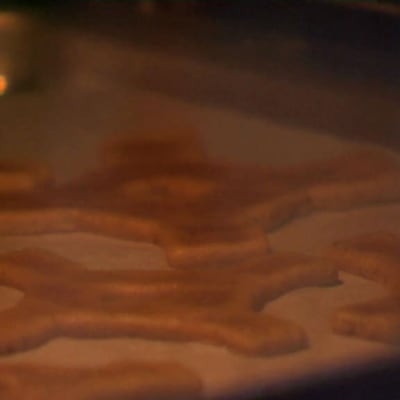 Pepparkakor i ugnen