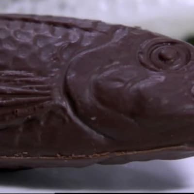 Gjuten chokladfisk