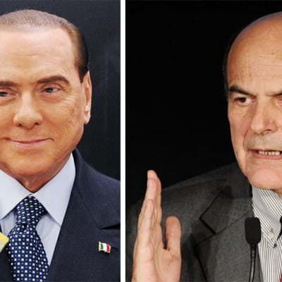 Silvio Berlusconi och Pier Luigi Bersani