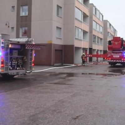 Branden släckt vid Borgmästargatan i Borgå