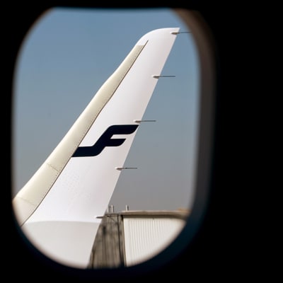 Finnairin lentokone.