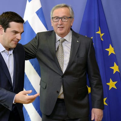 Alexis Tsipras ja Jean-Claude Juncker