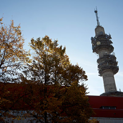 Yleisradion linkkitorni Helsingin Pasilassa.