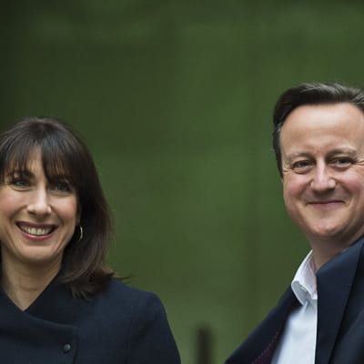 David Cameron ja hänen vaimonsa Samantha.