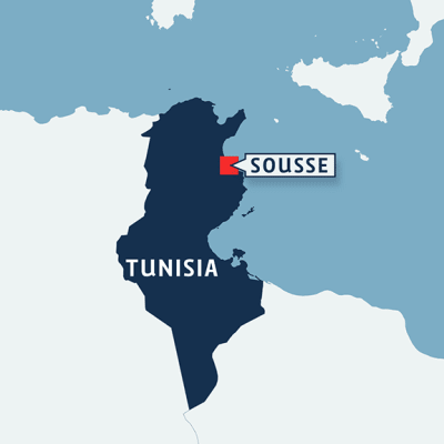 Tunisian kartta