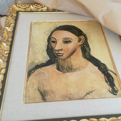 Takavarikoitu Pablo Picasson maalaus.