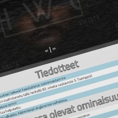 Kuvakaappaus aprillipilasivuston etusivulta