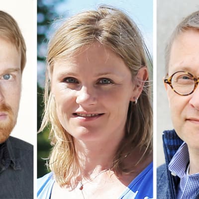 Petri Raivio, Heidi Lipsanen ja Tom Kankkonen.