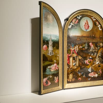 Kuvia Hieronymus Boschin kuoleman 500-vuotismuistonäyttelystä Pradon taidemuseossa