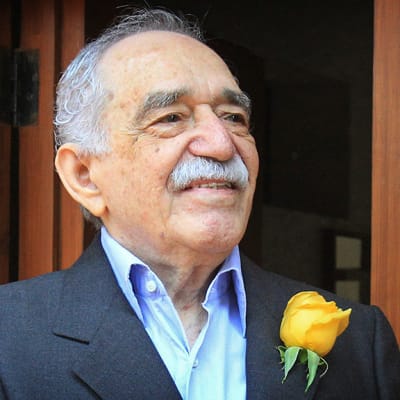 Gabriel Garcia Márquez kotiovellaan.