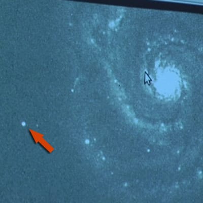 Kuva supernovasta galaksi M51:ssä.