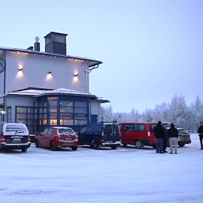 Woikosken hiilidioksidin talteenottolaitos Kokkolassa talvella 2013.