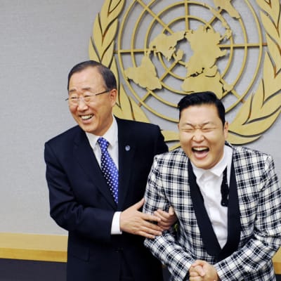 Ban Ki-moon ja Park Jae-Sang tapaavat New Yorkissa.