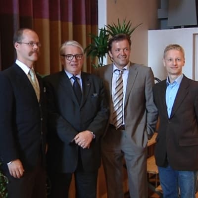 Uljas Pulkkis, Lasse Lehtinen, Jyrki Anttila ja Kurt Kopecky.