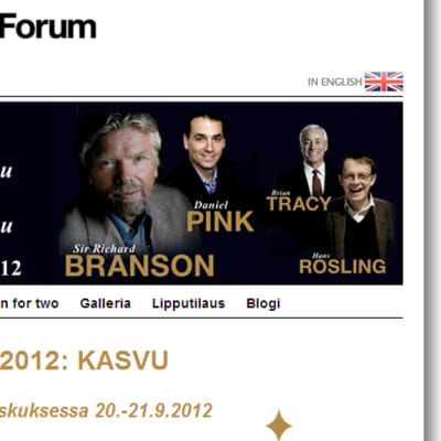 Kuvakaappaus Nordic Business Forumin sivuilta.