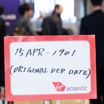 Virgin Atlantic -yhtiön opaskyltti lähtöselvityksessä Naritan kansainvälisellä lentoasemalla Japanissa.