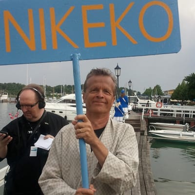 Säveltäjä Olli Kortekangas sai kylmän aamukylvyn Naantalissa.