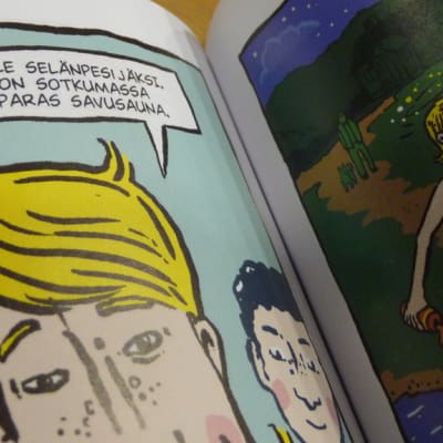 Jusa Hämäläisen sarjakuva antologiassa Eessuntaassun.