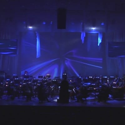 Kuopion kaupunginorkesteri Harry Potter -konsertissa.