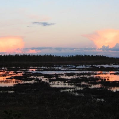 Pilviä Ylläsjärvellä