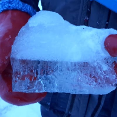 teräsjää jää Kyläniemi Saimaa
