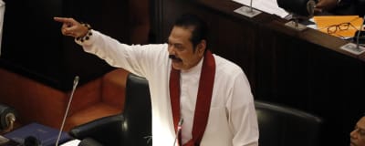 Mahinda Rajapaksa.