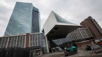 Europeiska centralbankens nya huvudbyggnad i Frankfurt