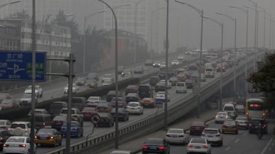 Smog i Peking.