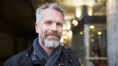 Andreas Norlin på tågperrongen i Malmö.