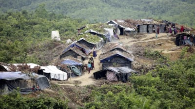 Ett av flyktinglägren i bangaldesh där rohingyaflyktingar från Burma bor