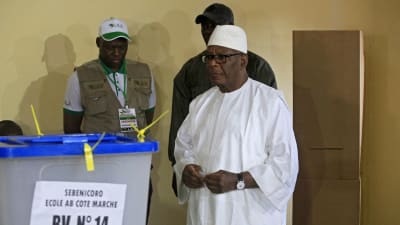 President Ibrahim Boubacar Keita återvaldes för en andra femårs period som president