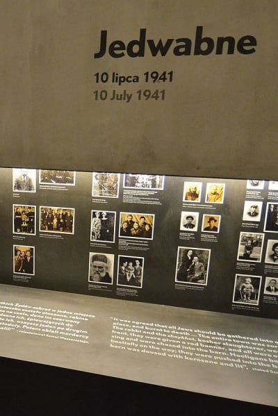 Monter om Jedwabne på Museet för de polska judarnas historia POLIN i Warszawa