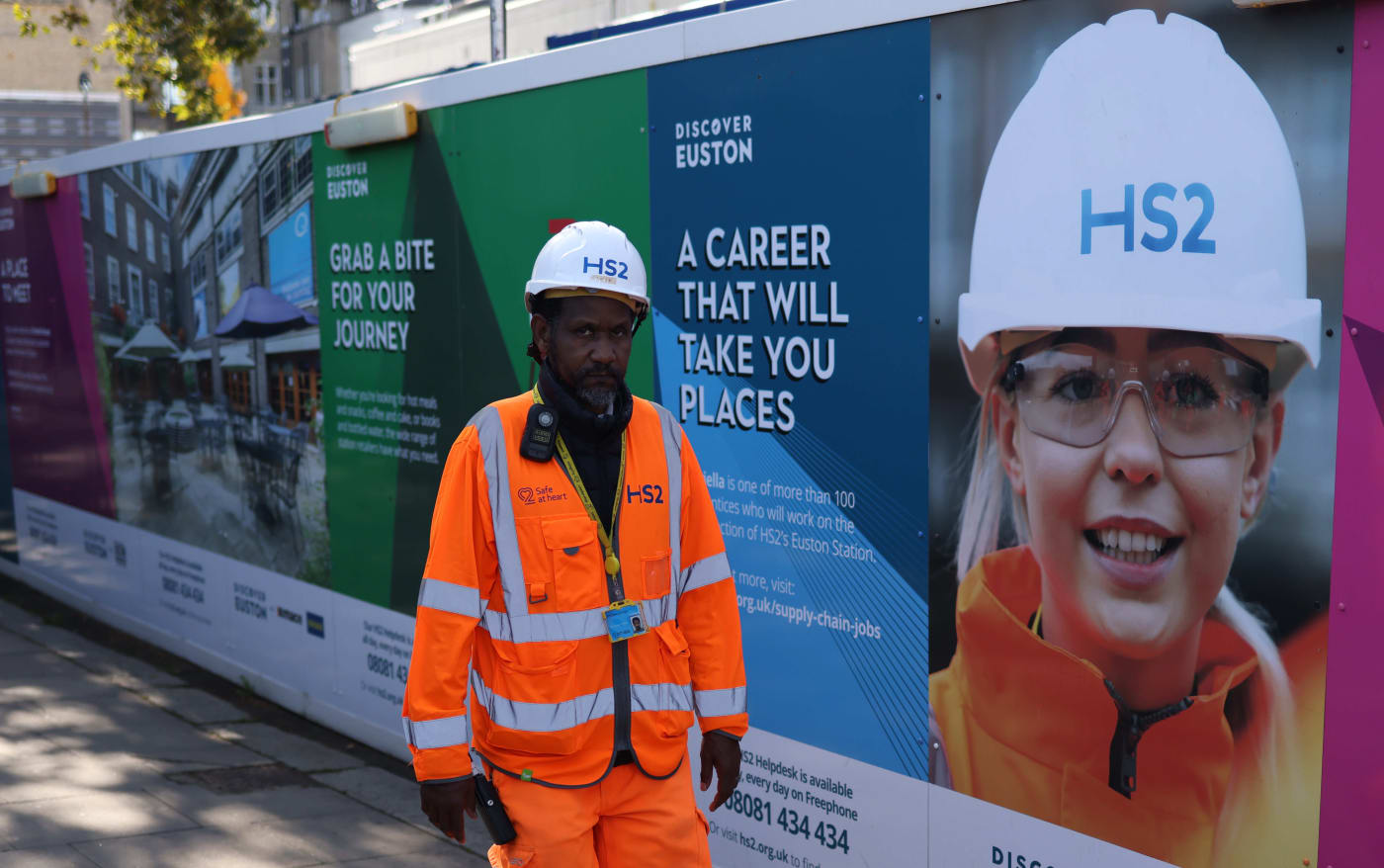 HS2 high speed rail project between London and the north of England.