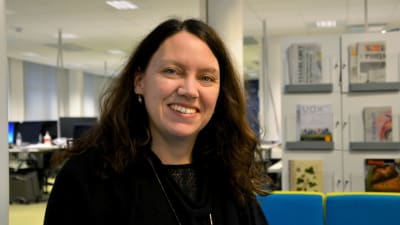 Linda Jakobsson-Pada i Yle Österbottens nyhetslandskap.